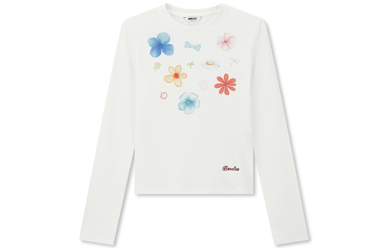 Футболка BONELESS Cut No-Seam Ecru Women's T-Shirts BONELESS Cut Безшовные Экрю Женские Футболки - изображение 1