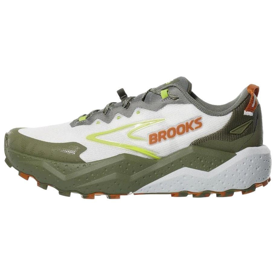 Кроссовки для бега Brooks Caldera 8 Дышащий Поддержка Беговые кроссовки Мужской Бело-зеленый - изображение 1