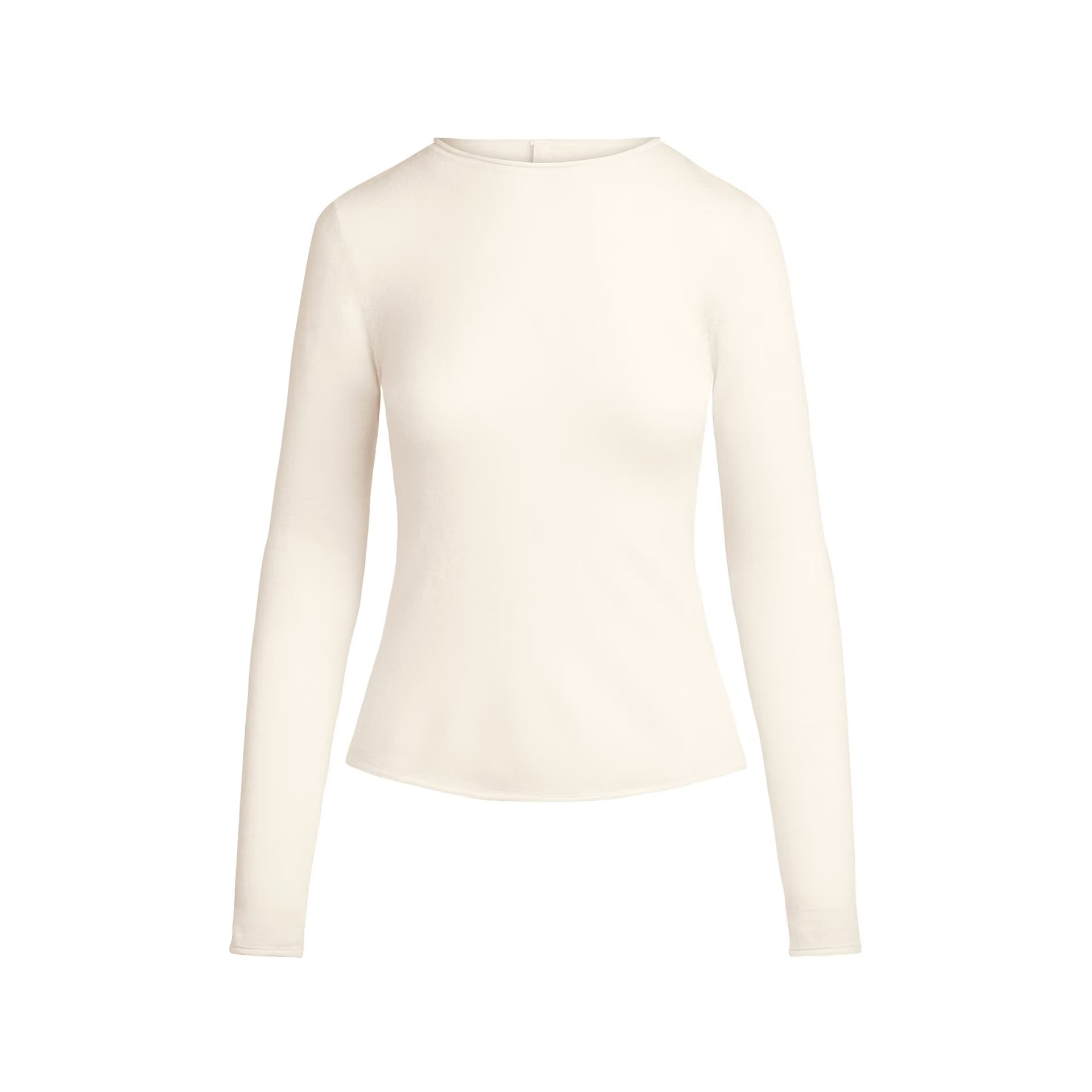 SKIMS FW25 FEATHERWEIGHT Плюшевый топ с круглым узором Длинный рукав Плюшевый круглый узор Свитер Женский - изображение 1