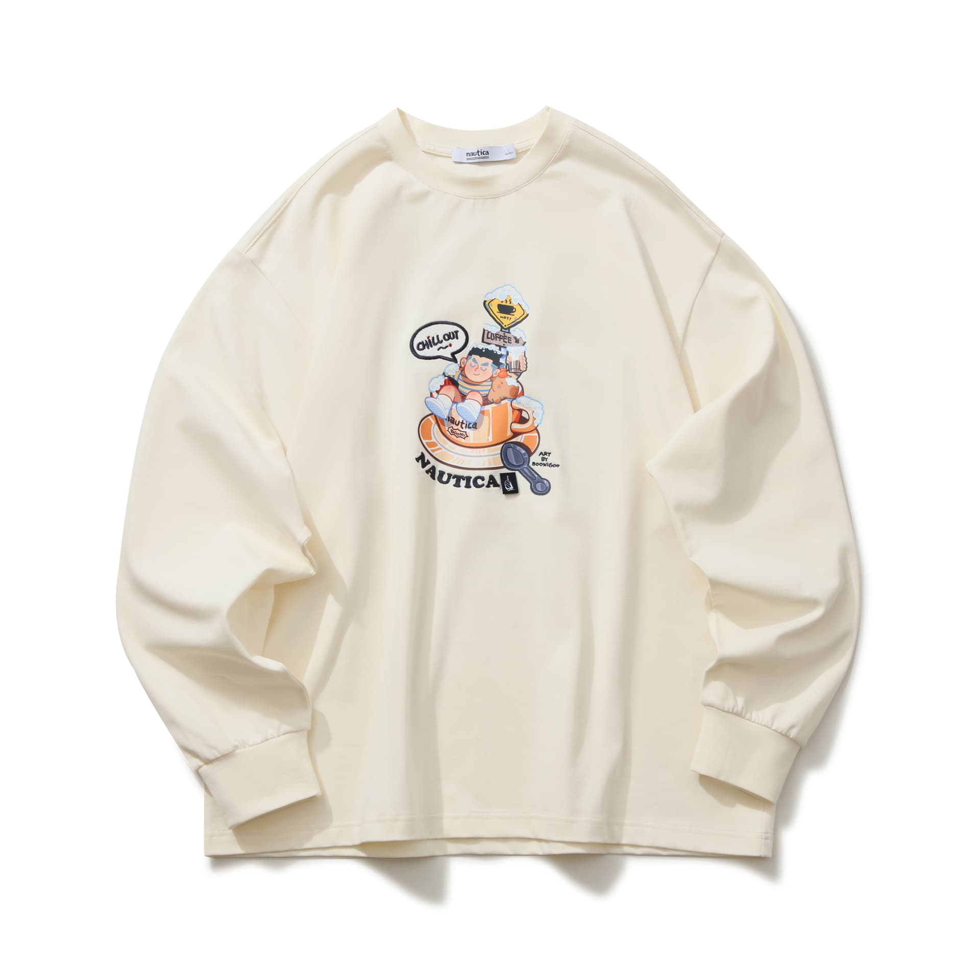 Футболка Nautica White Sail T-рубашка унисекс - изображение 1