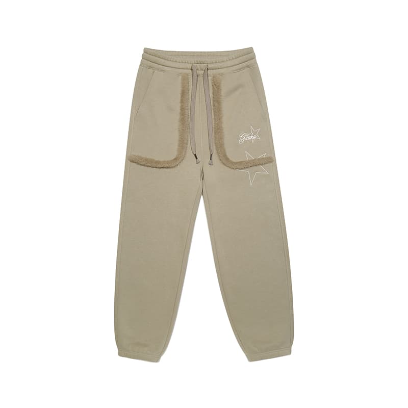 Штаны Guuka Light Gray Unisex Casual Pants Guuka Светло-серые унисекс повседневные штаны - изображение 1