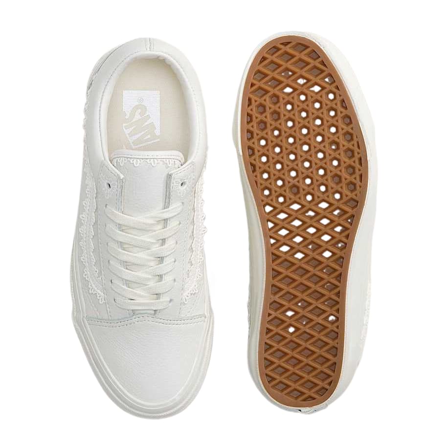 Кроссовки Vans Premium Old Skool Кожа Низкие Кеды Повседневная Обувь Унисекс - изображение 4