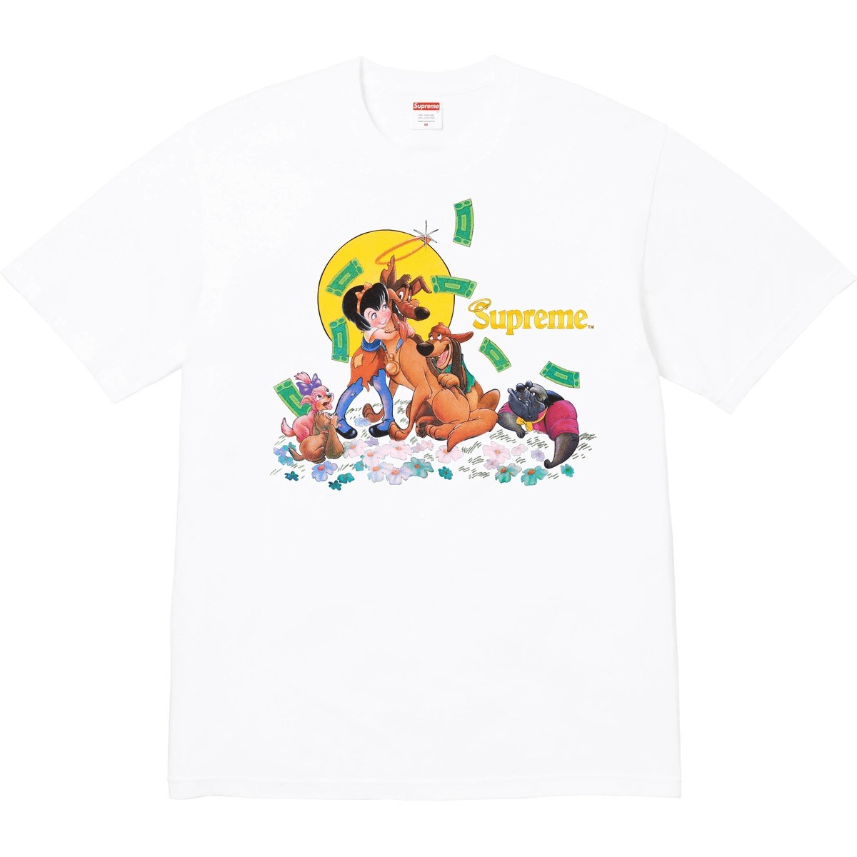 Футболка Supreme FW25 Осенняя коллекция T-рубашек WEEK7 "Все собаки попадают в рай" T-рубашка унисекс - изображение 1
