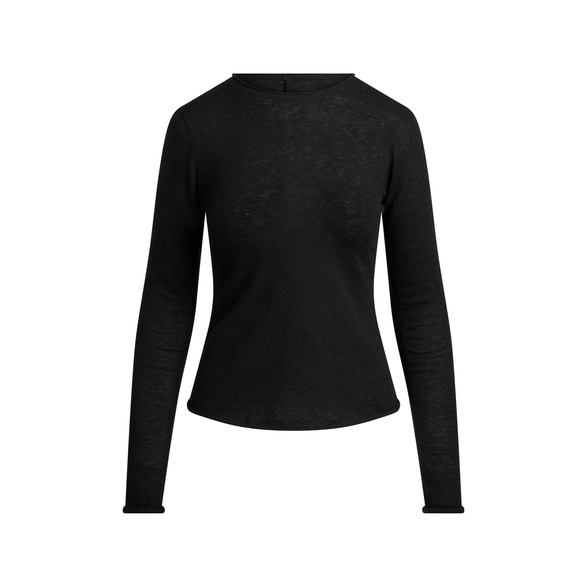 skims FW25 FEATHERWEIGHT Плюшевый топ с круглым узором Длинный рукав Плюшевый круглый узор Свитер Женский - изображение 1