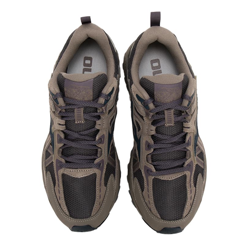 Кроссовки для бега Mizuno Racer Trail Амортизация Дышащая Легкая Беговая Обувь Унисекс Серый - изображение 3