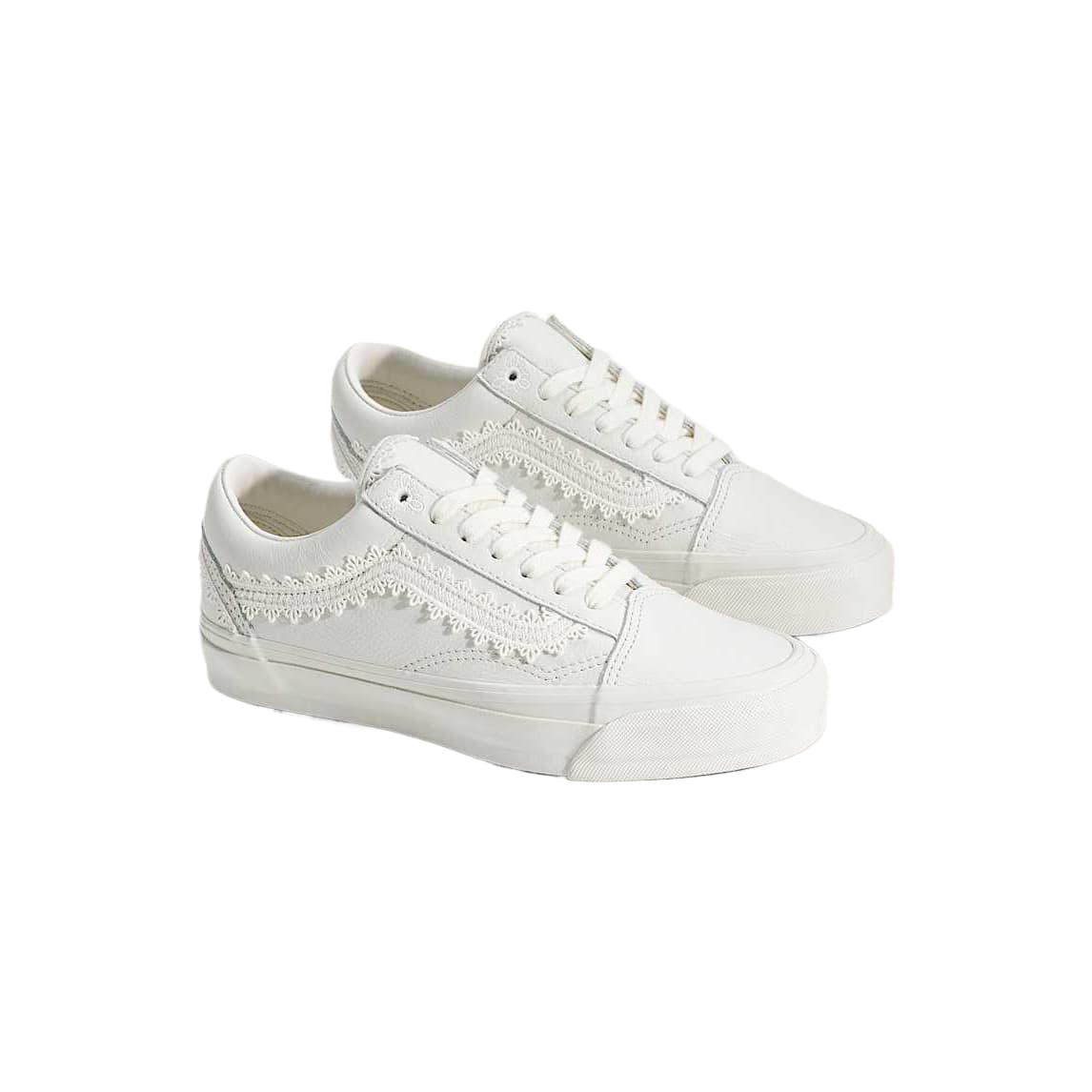 Кроссовки Vans Premium Old Skool Кожа Низкие Кеды Повседневная Обувь Унисекс - изображение 2