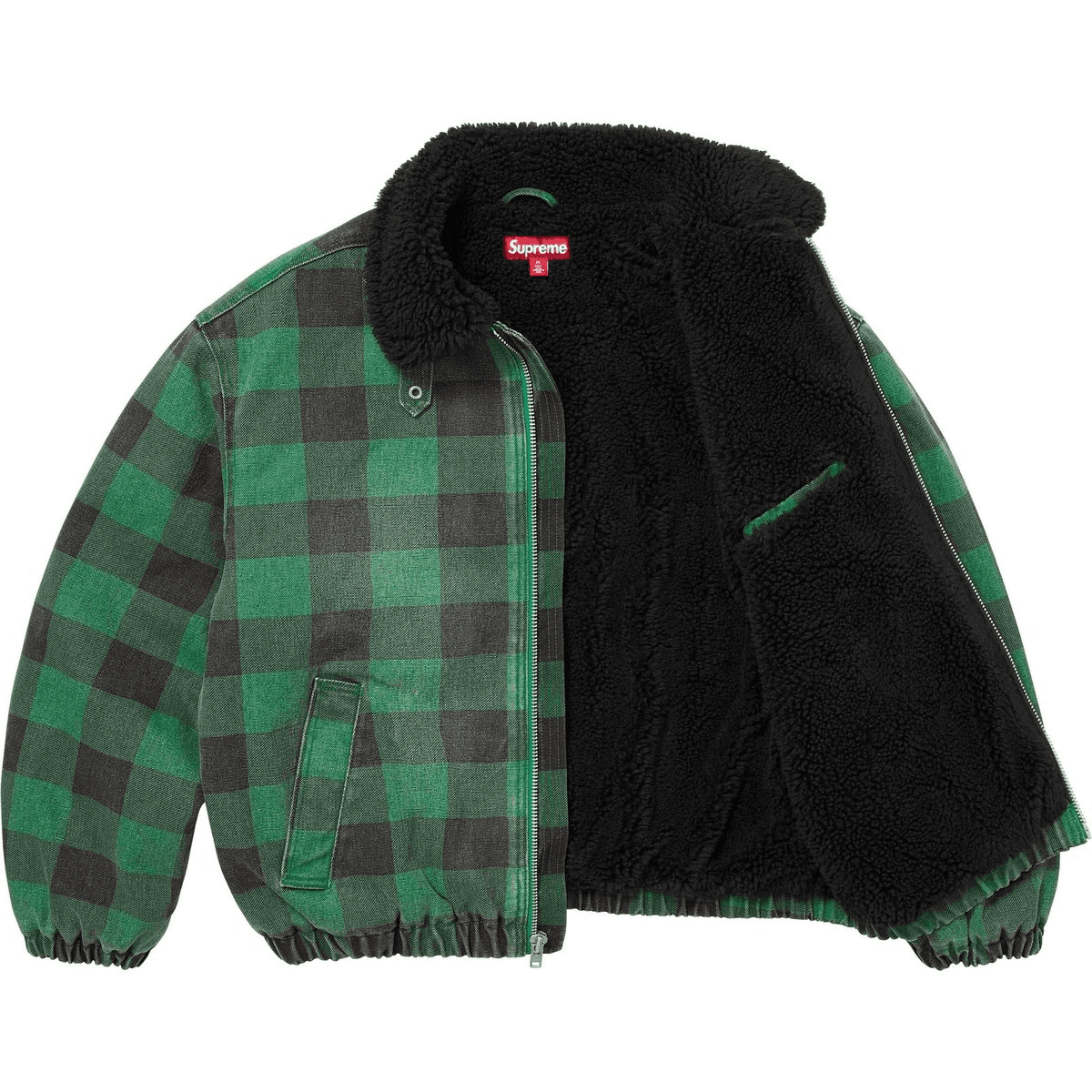 Куртка Supreme FW25 WEEK7 Куртка-бомбер с подкладкой из искусственного меха унисекс - изображение 3