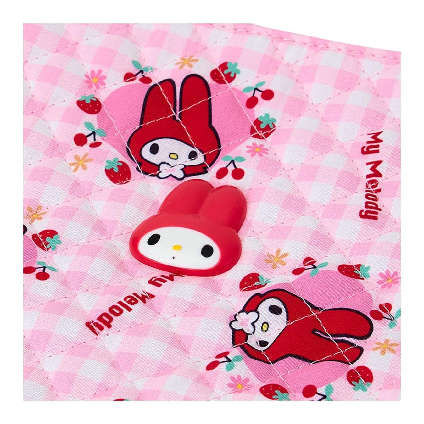 Сумка Sanrio My Melody Сумка-тоут с мультяшным рисунком из серии ретро-пэчворк, полиэстер, розовый - изображение 4