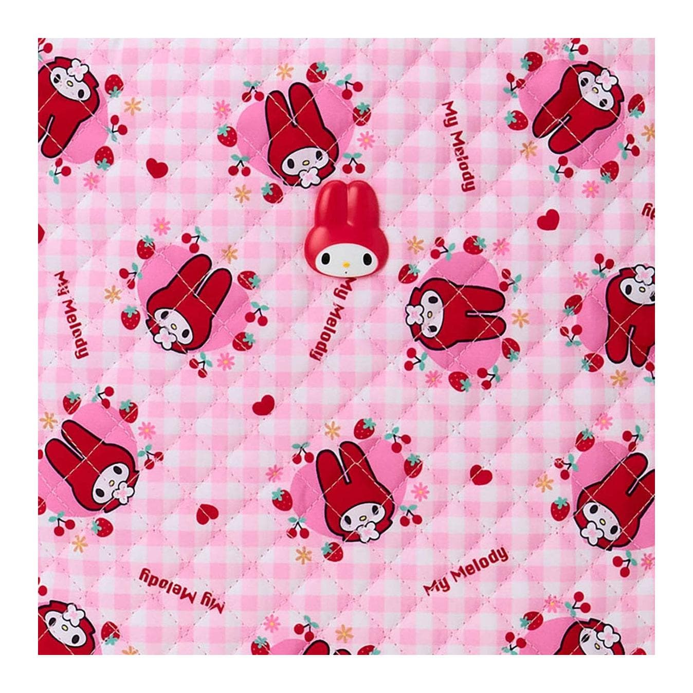Сумка Sanrio My Melody Сумка-тоут с мультяшным рисунком из серии ретро-пэчворк, полиэстер, розовый - изображение 3