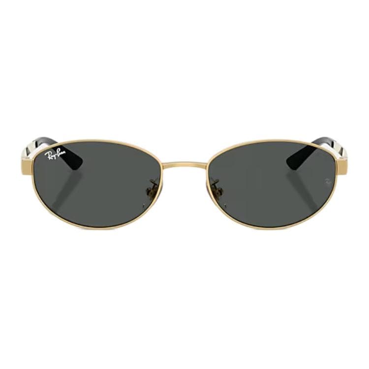 Солнцезащитные очки RayBan Металлические Овалные Солнцезащитные Очки Унисекс Золото - изображение 2