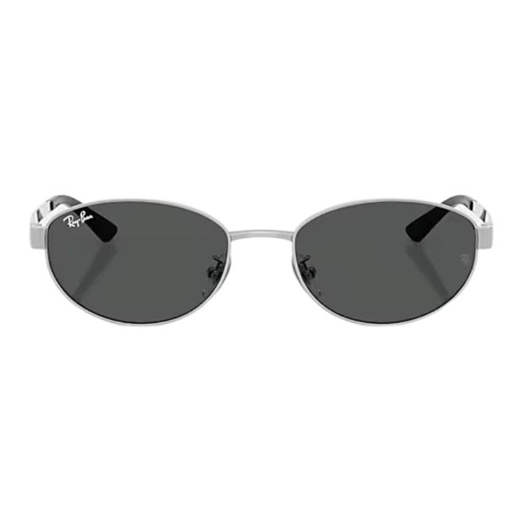 Солнцезащитные очки RayBan Металлические Овалные Солнцезащитные Очки Унисекс Полированный Серебряный - изображение 2
