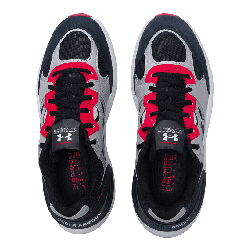 Кроссовки Under Armour Phantom Lu Аbrasion Resistant Покрытие Низкий Топ Повседневная Обувь Унисекс Серый Черный - изображение 3