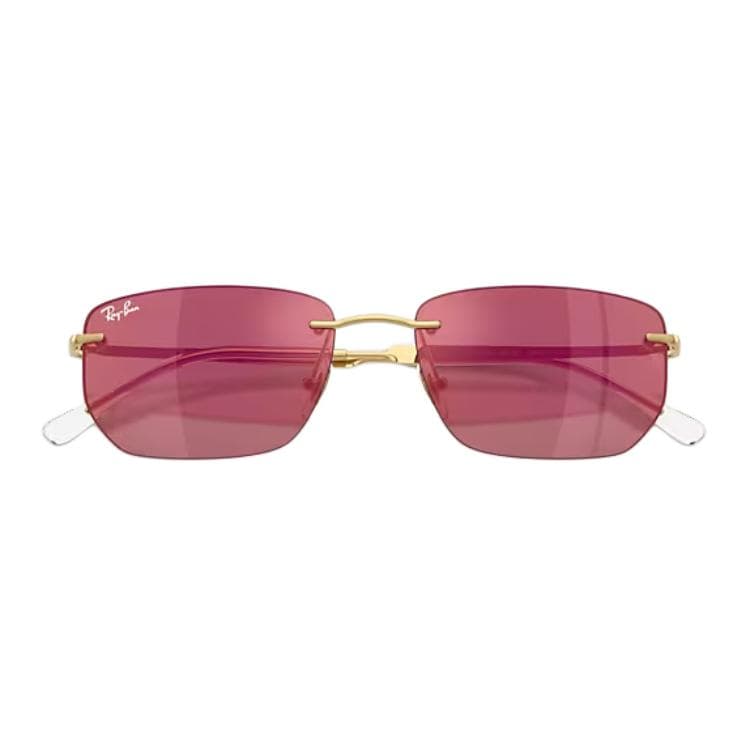 Солнцезащитные очки RayBan Металлические Очки для Солнца Унисекс Золото - изображение 5