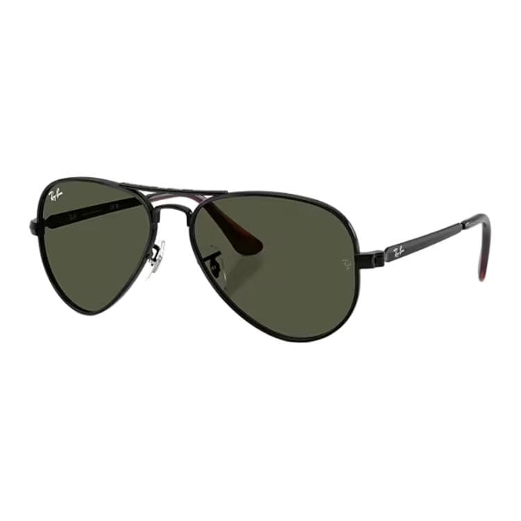 Солнцезащитные очки RayBan Металлические Aviators Солнцезащитные очки Унисекс Полированный Черный - изображение 1