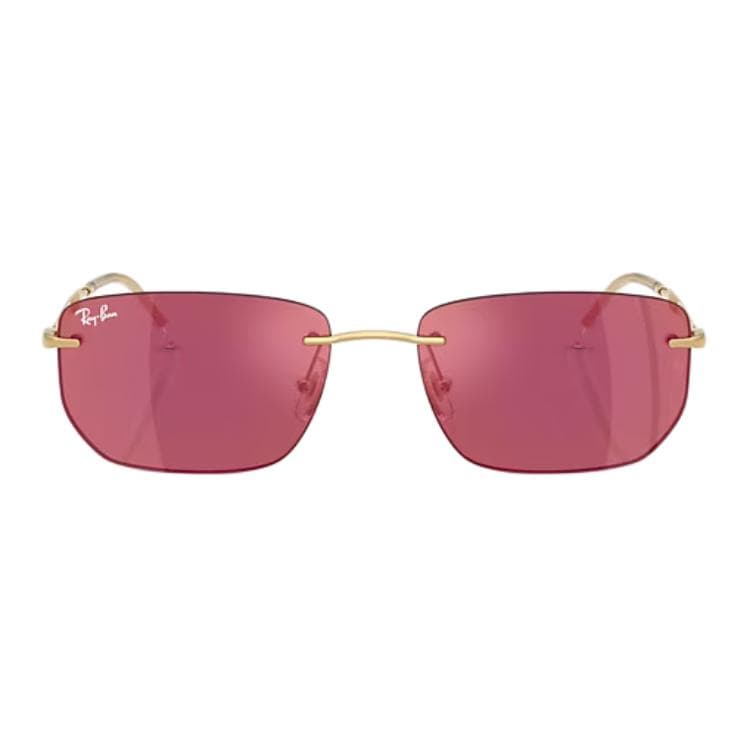 Солнцезащитные очки RayBan Металлические Очки для Солнца Унисекс Золото - изображение 2