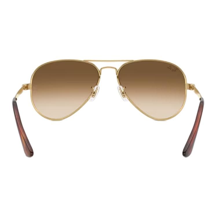 Солнцезащитные очки RayBan Металл Авиатор Солнцезащитные очки Унисекс Полированный Золото - изображение 4