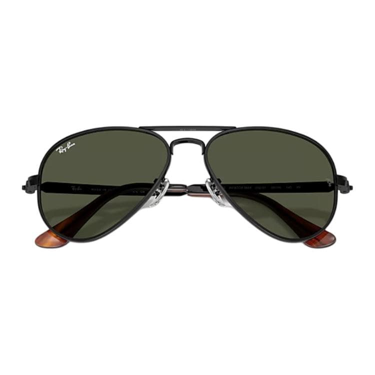 Солнцезащитные очки RayBan Металлические Aviators Солнцезащитные очки Унисекс Полированный Черный - изображение 5