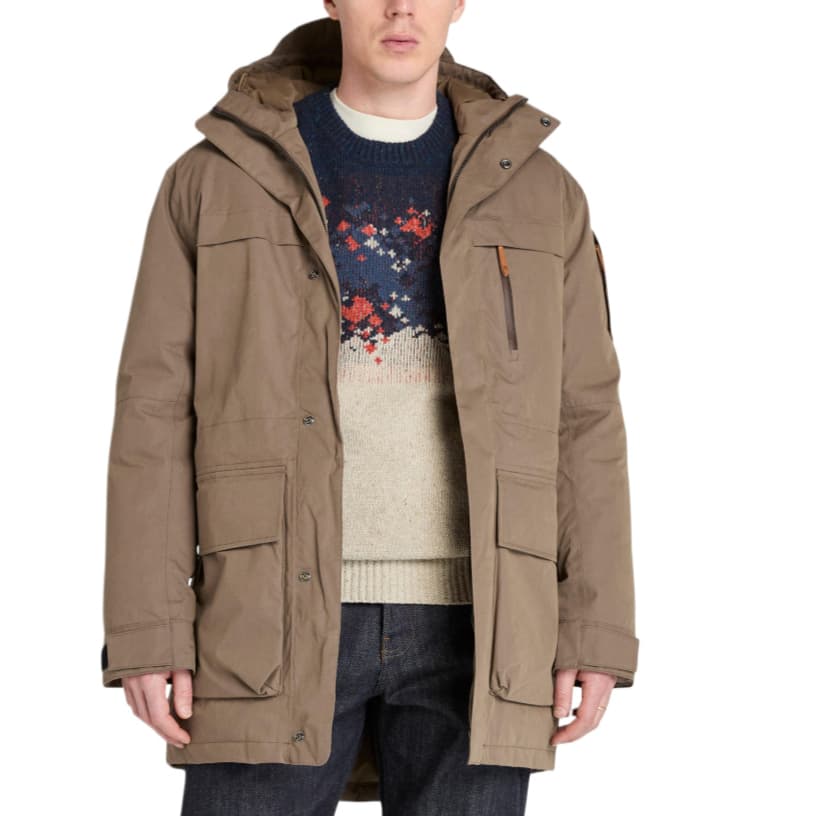 Зимняя куртка Timberland Khaki Мужские Пуховики - изображение 1