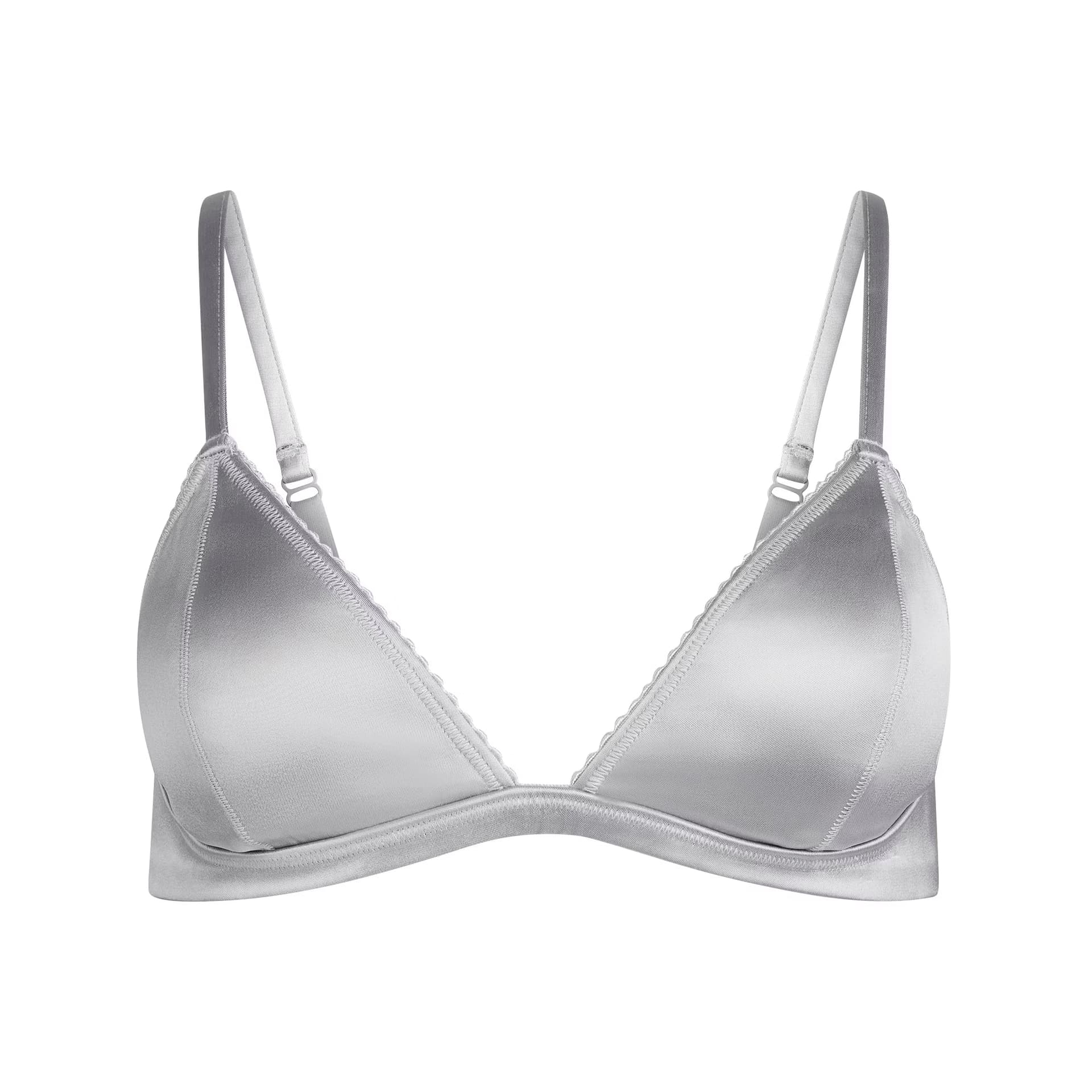 Бюстгальтер SKIMS FW25 Heavyweight Satin Triangle Bralet Bra Women's - изображение 1
