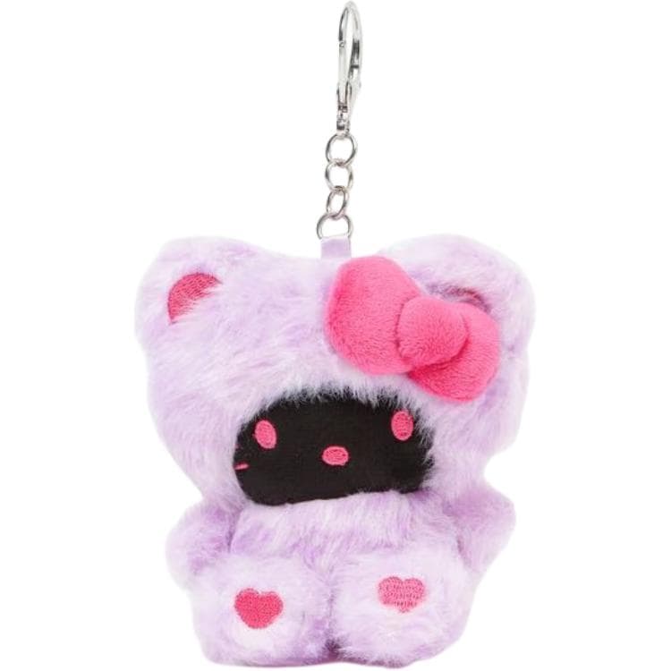 Санрио Hello Kitty Черный для лица Фиолетовый мягкие брелоки-игрушки длина тела 15 см - изображение 1