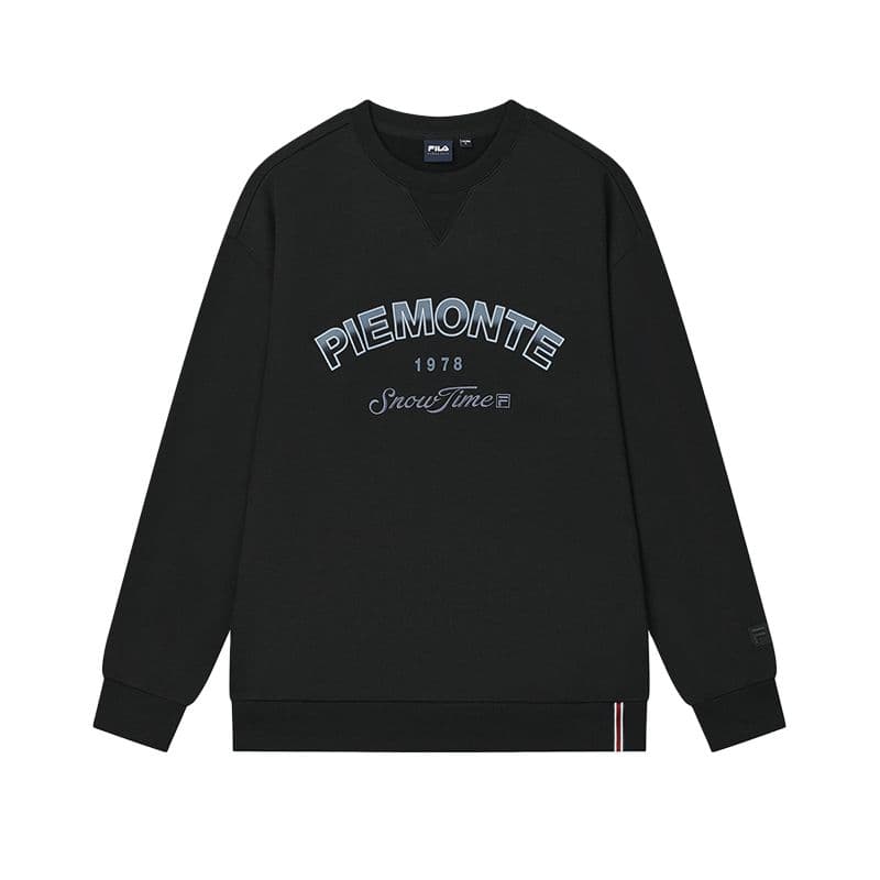 Худи FILA ORIGINALE Повседневное свободное платье-ханьфу с круглым вырезом и флисовой подкладкой мужское - изображение 1