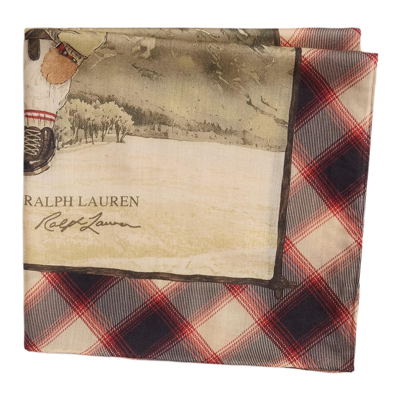Платок Polo Ralph Lauren Шерсть Шарфы Женские Кремовая Текстура - изображение 2