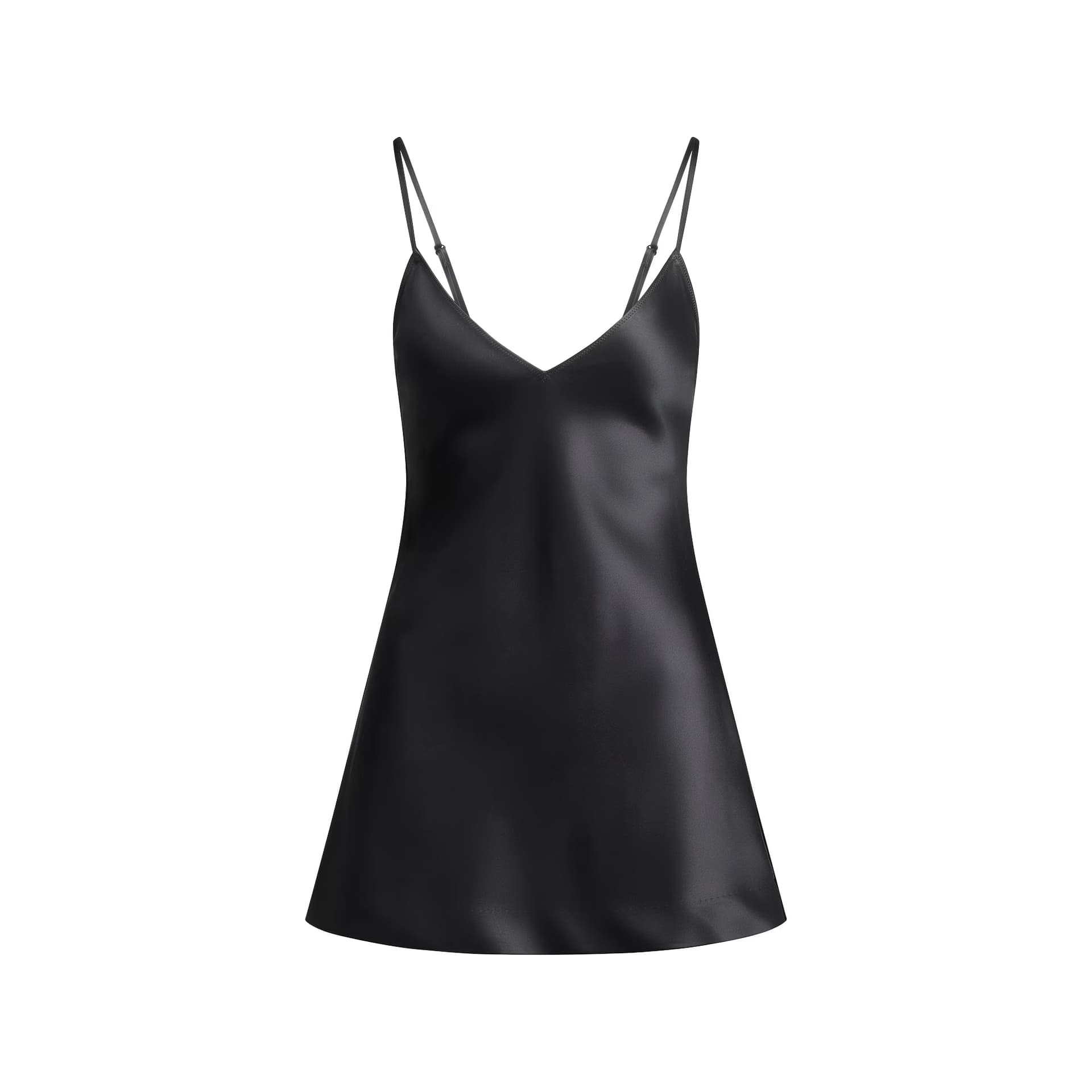 SKIMS FW25 Тяжелый Сатин CAMI Мини Платье Слип Платье Женское - изображение 1