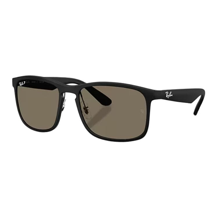 Солнцезащитные очки RayBan Нейлоновые Квадратные Солнцезащитные Очки Унисекс Черные - изображение 1