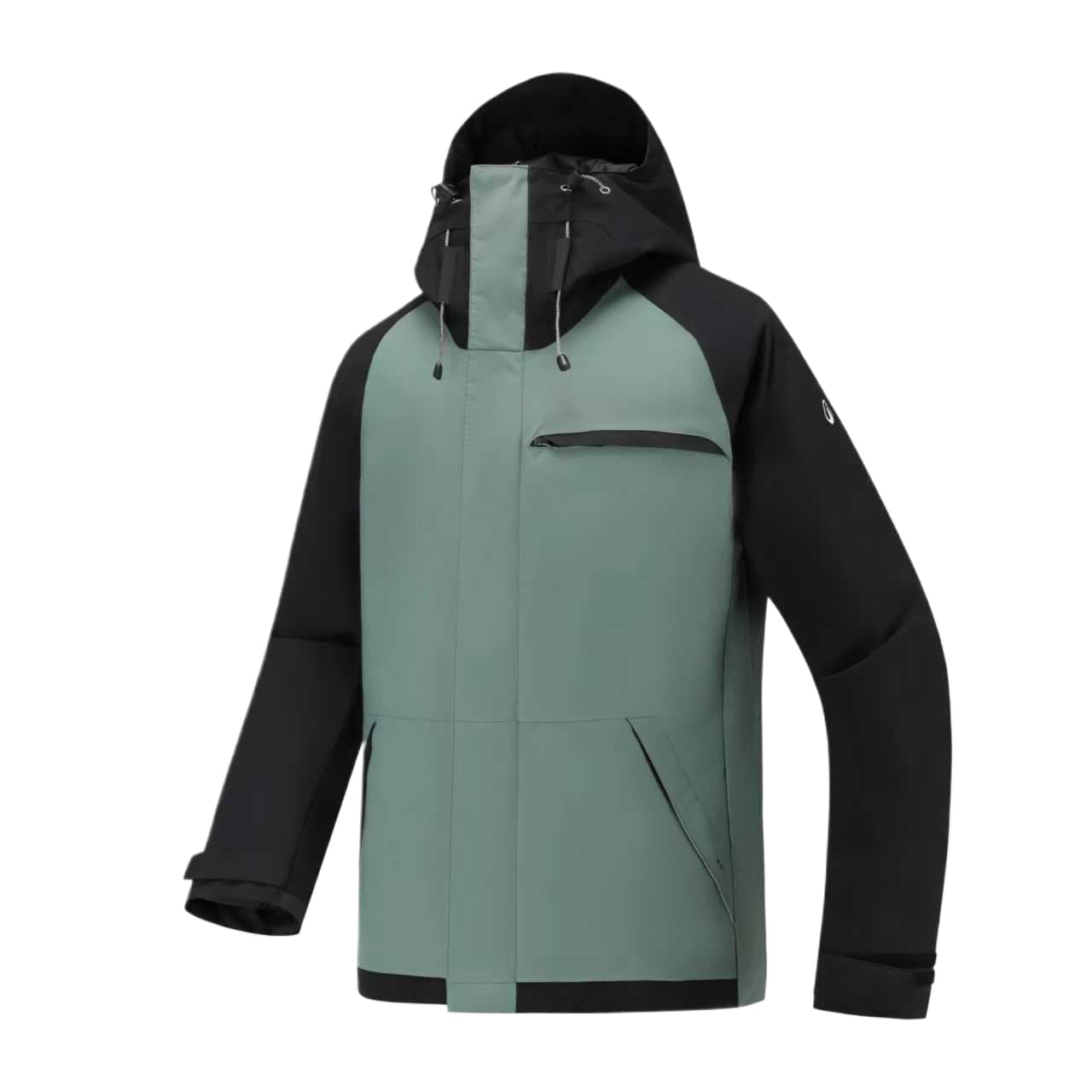 Горнолыжный костюм DECATHLON Светлая оливковая Дымчатый черная мужская лыжная куртка - изображение 3