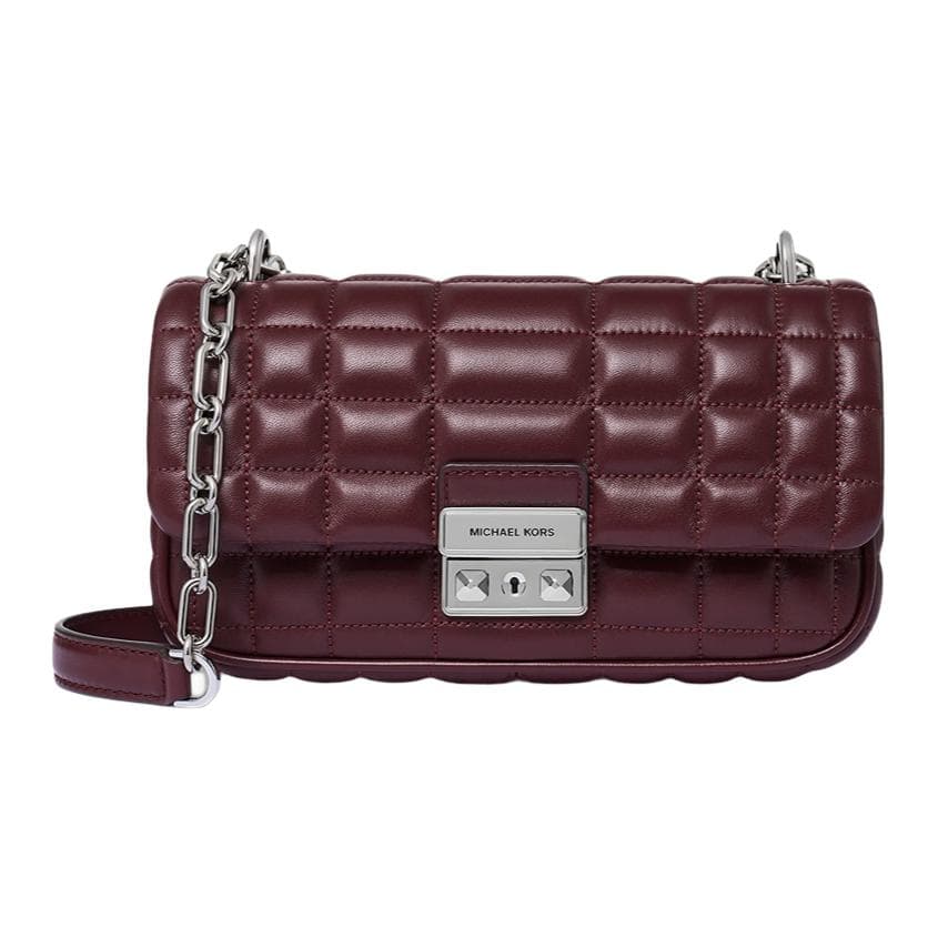 Мини-сумка MICHAEL KORS Tribeca Овчина Сумка на плечо Маленький Женские Коричнево-красный - изображение 1