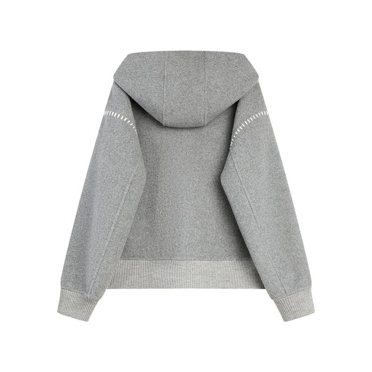 ELLE Light Gray Women's Coat ELLE Светло-серый женский пальто - изображение 2