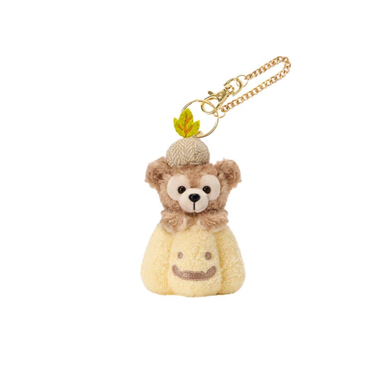 Disney x DISNEYLAND 2025 Коллекция Хэллоуина Duffy и Друзья Даффи Тыква Ключница Плюшевые Брелки Длина Корпуса 10,5 см - изображение 1