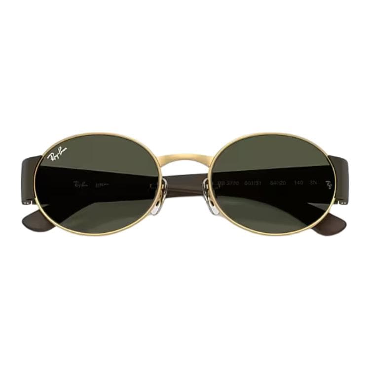 Солнцезащитные очки RayBan Металлические Овалные Солнцезащитные Очки Унисекс Полированное Золото - изображение 5