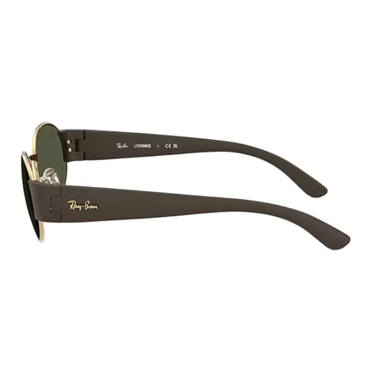 Солнцезащитные очки RayBan Металлические Овалные Солнцезащитные Очки Унисекс Полированное Золото - изображение 3