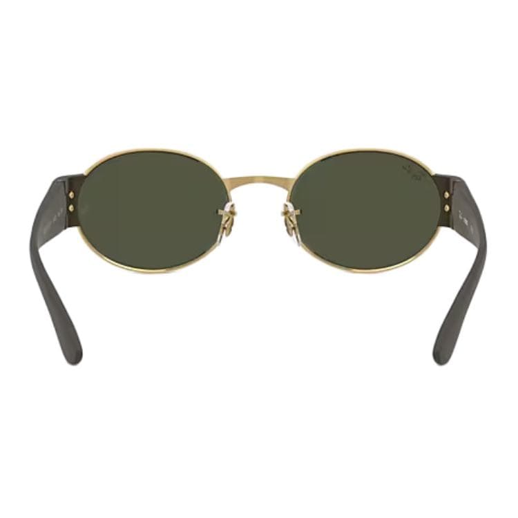 Солнцезащитные очки RayBan Металлические Овалные Солнцезащитные Очки Унисекс Полированное Золото - изображение 4
