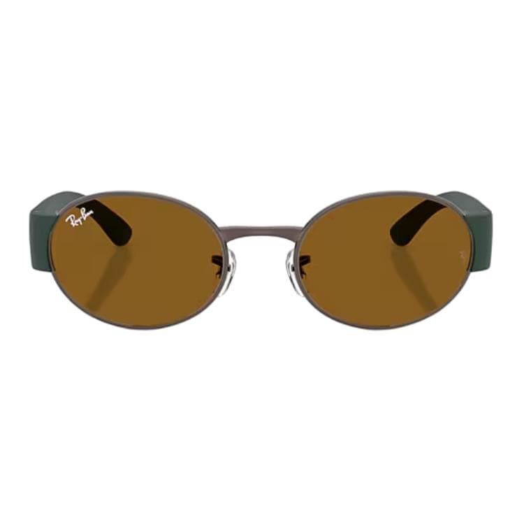 Солнцезащитные очки RayBan Металлические Овалные Солнцезащитные Очки Унисекс Полированный Медный Цвет - изображение 2