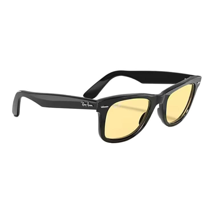 Солнцезащитные очки RayBan Овалные Солнцезащитные Очки из Ацетатного Волокна Унисекс Полированный Черный - изображение 4