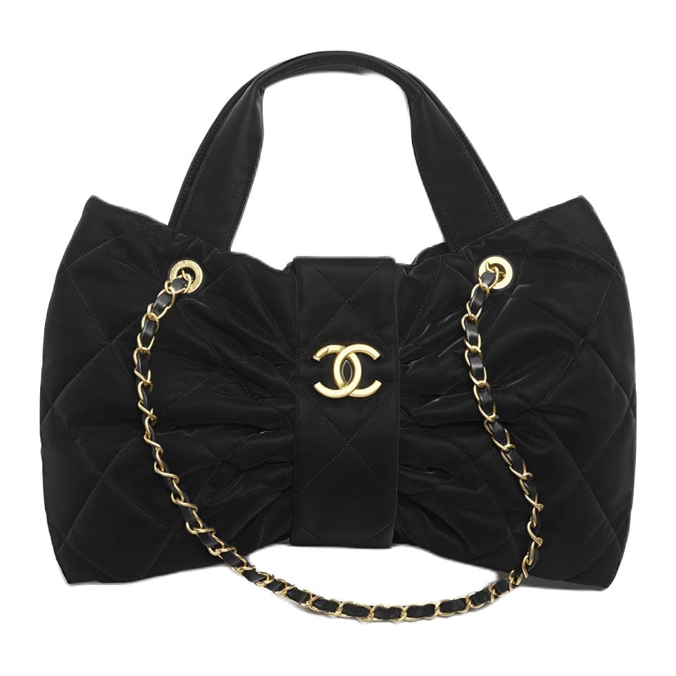 Сумка Chanel 25K Velvet Bow Nylon Tote - изображение 1