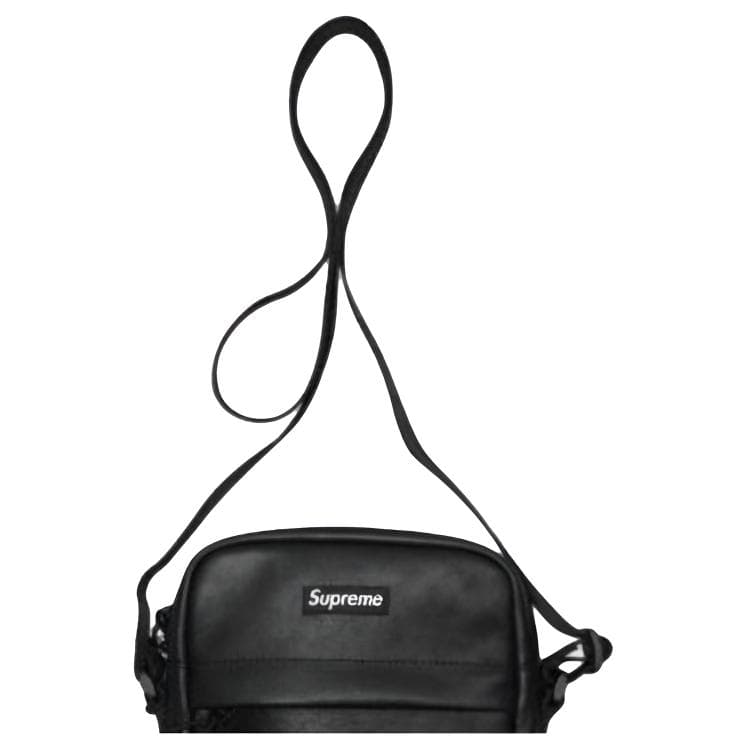 Мини-сумка Supreme Кожа Плечевая сумка Унисекс Черная - изображение 1