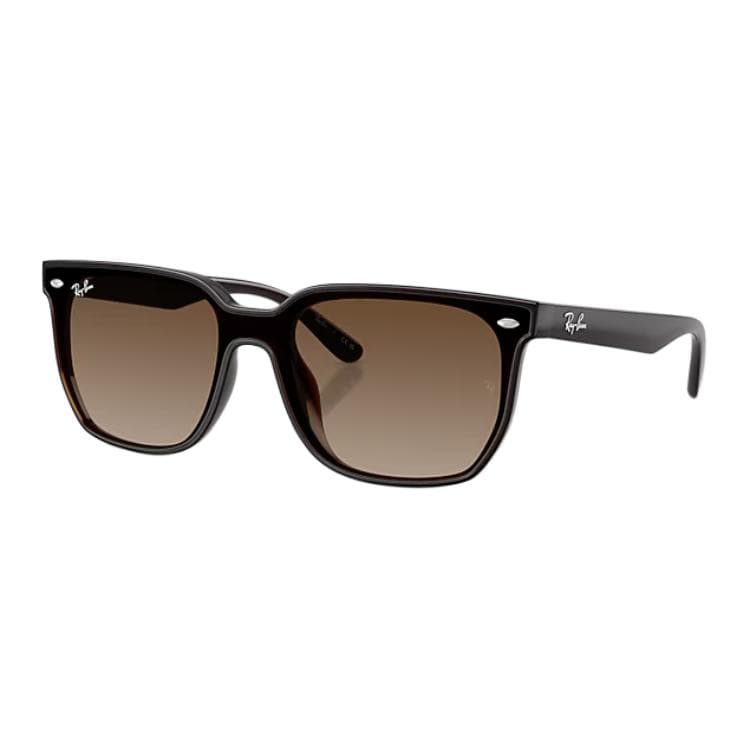 Солнцезащитные очки RayBan Нейлоновые Квадратные Солнцезащитные Очки Унисекс Полированные Прозрачные Темно-Коричневые - изображение 1