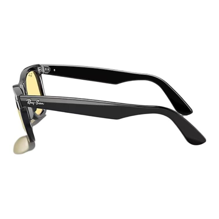 Солнцезащитные очки RayBan Овалные Солнцезащитные Очки из Ацетатного Волокна Унисекс Полированный Черный - изображение 5