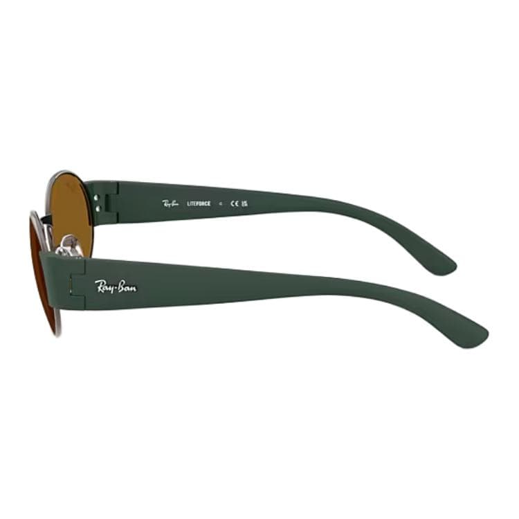Солнцезащитные очки RayBan Металлические Овалные Солнцезащитные Очки Унисекс Полированный Медный Цвет - изображение 3