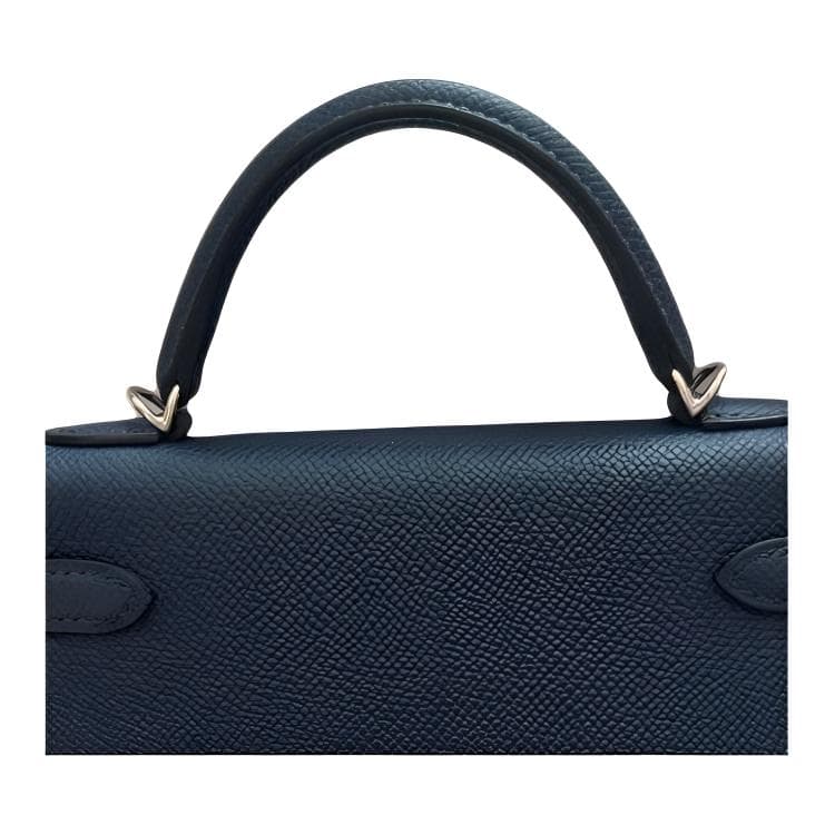 Сумка HERMES Mini Kelly Epsom 7K Bleu Abysse - изображение 4