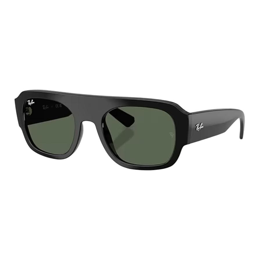 Солнцезащитные очки RayBan Molded Ацетатное волокно Фигурные Солнцезащитные очки Унисекс Черные - изображение 1