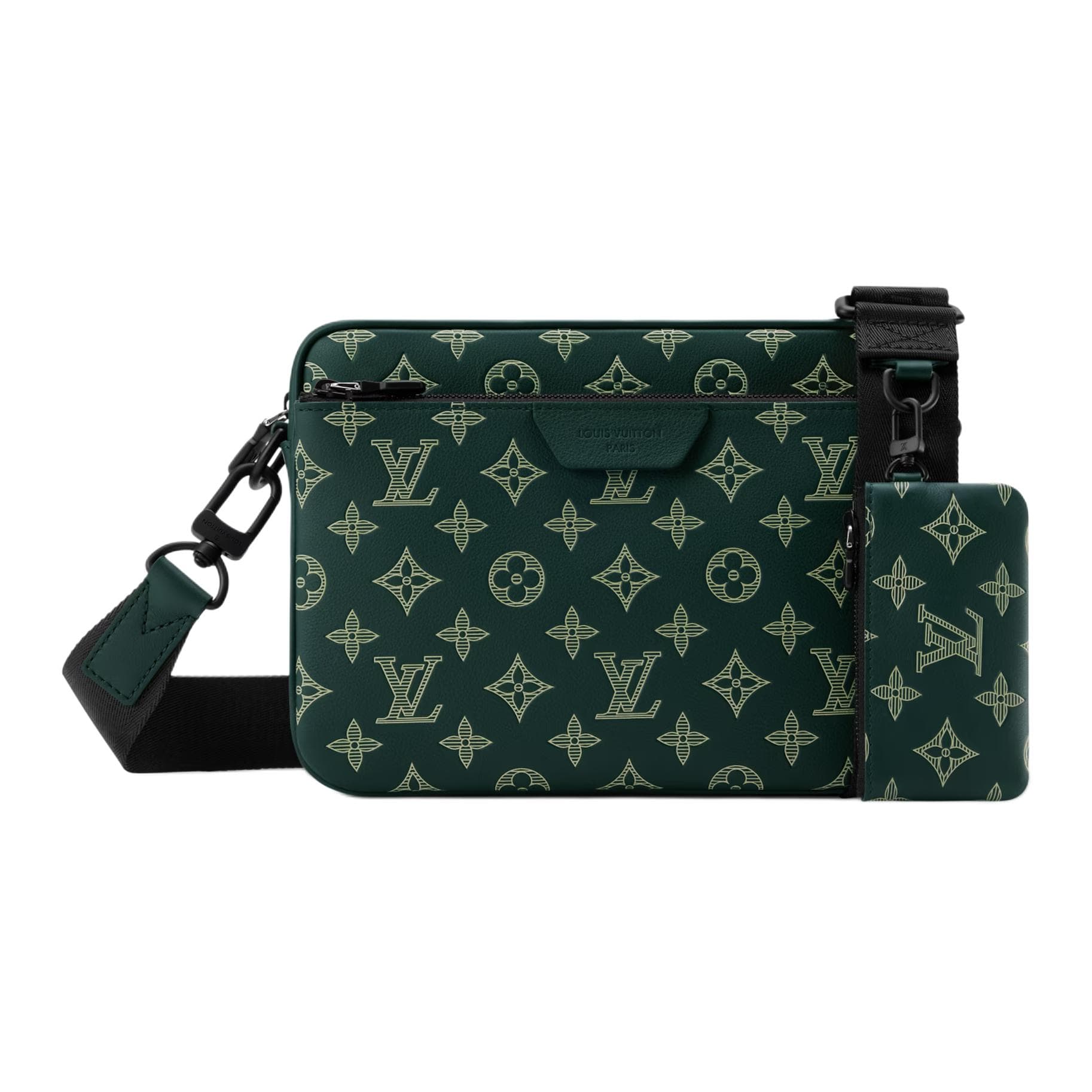Сумка через плечо LOUIS VUITTON Trio Messenger Monogram Shadow - изображение 1