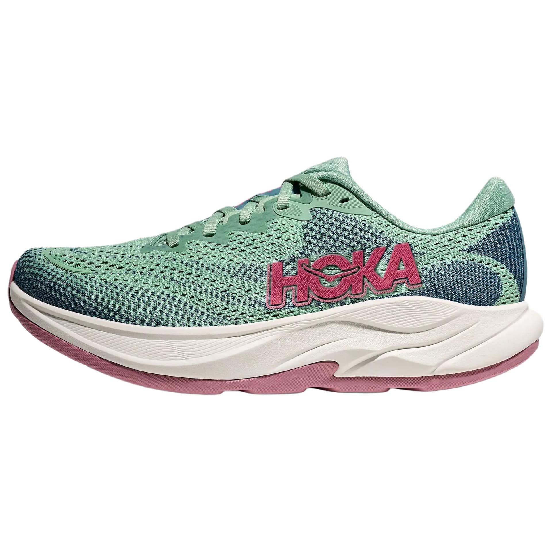 Кроссовки для бега HOKA ONE ONE RINCON 4 Повседневные беговые кроссовки Женские Зеленые - изображение 1