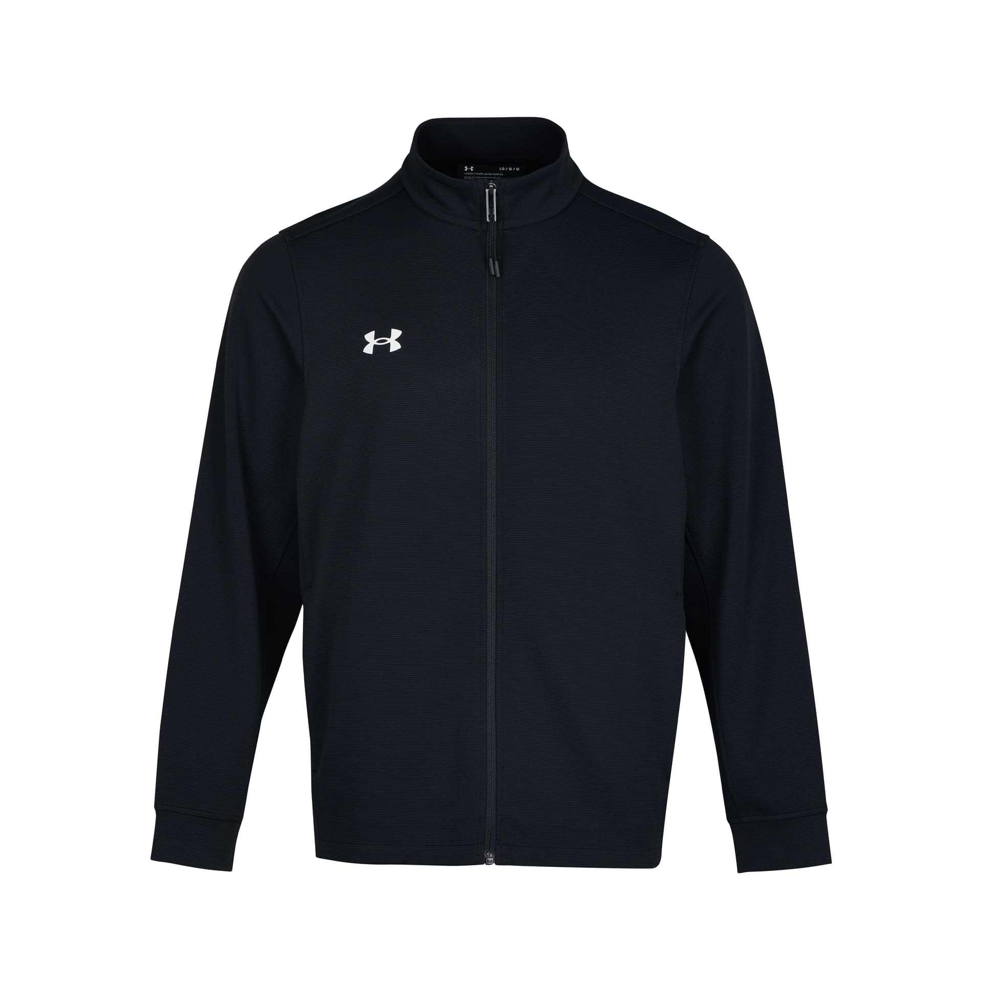 Куртка Under Armour Трикотажная ткань Воротник-стойка Куртка Унисекс Черный - изображение 1