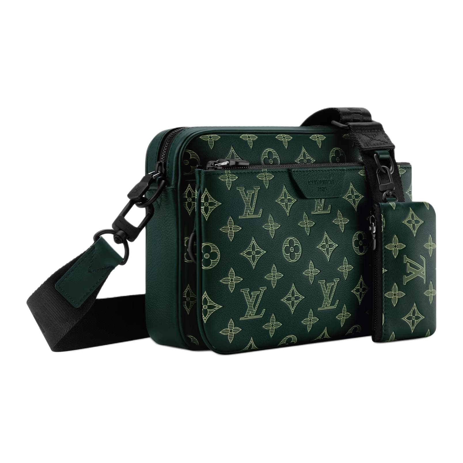 Сумка через плечо LOUIS VUITTON Trio Messenger Monogram Shadow - изображение 2
