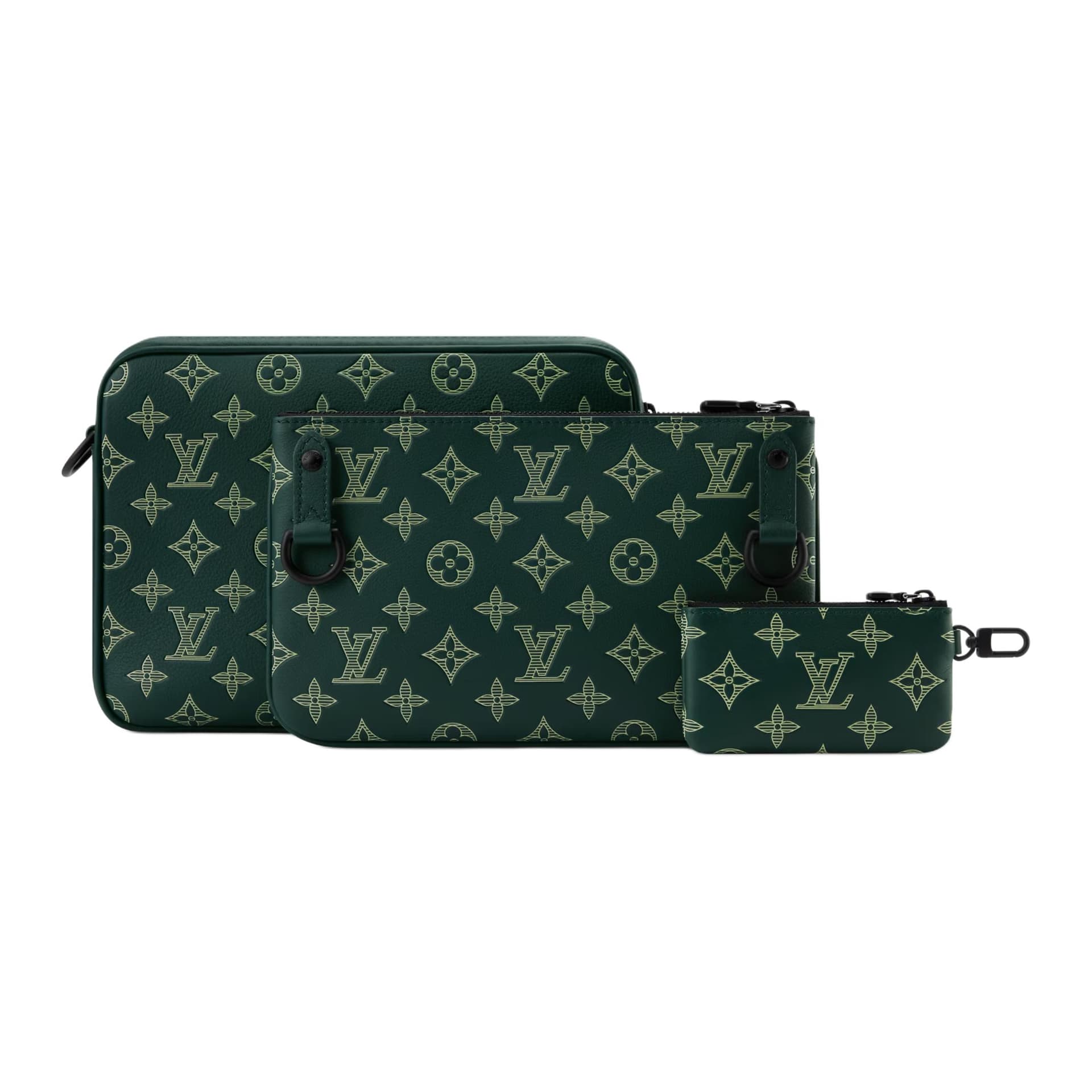 Сумка через плечо LOUIS VUITTON Trio Messenger Monogram Shadow - изображение 4