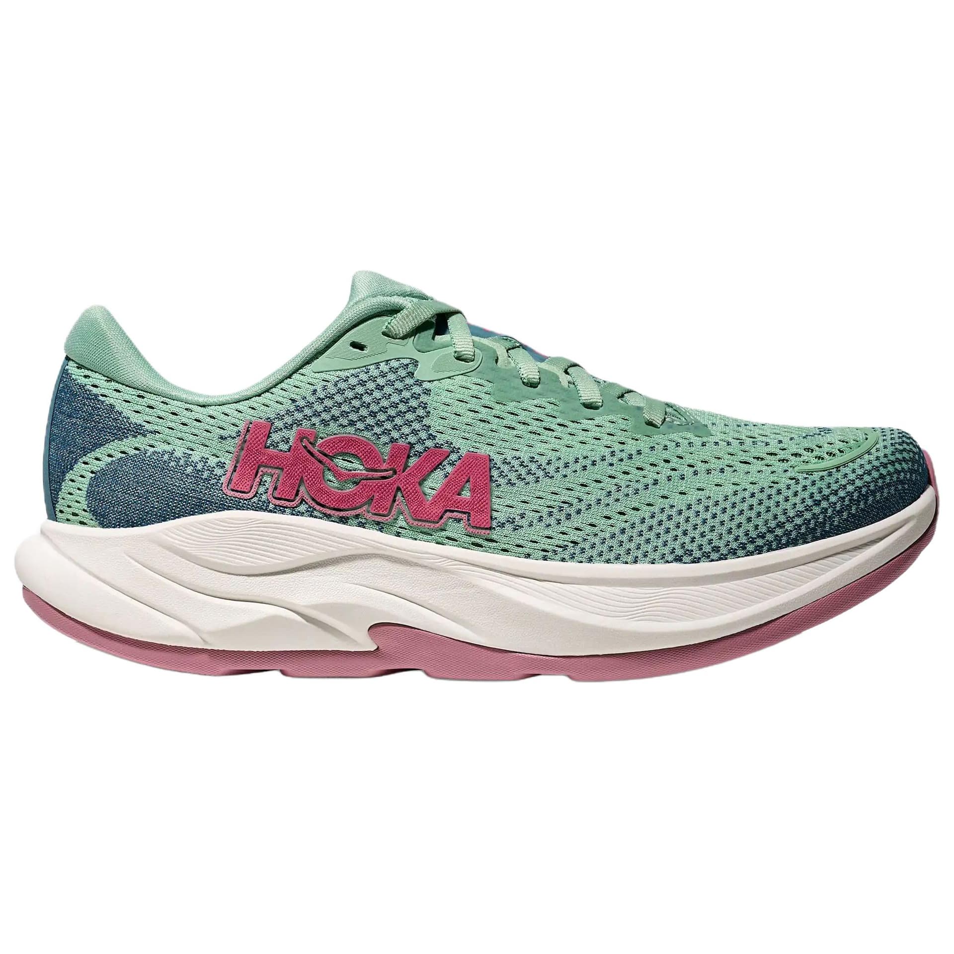 Кроссовки для бега HOKA ONE ONE RINCON 4 Повседневные беговые кроссовки Женские Зеленые - изображение 2